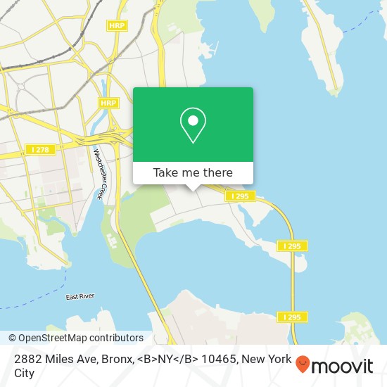 2882 Miles Ave, Bronx, <B>NY< / B> 10465 map