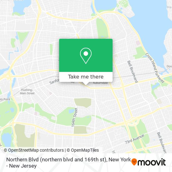 Northern Blvd (northern blvd and 169th st) map