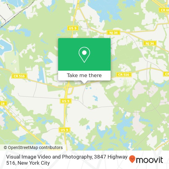 Mapa de Visual Image Video and Photography, 3847 Highway 516