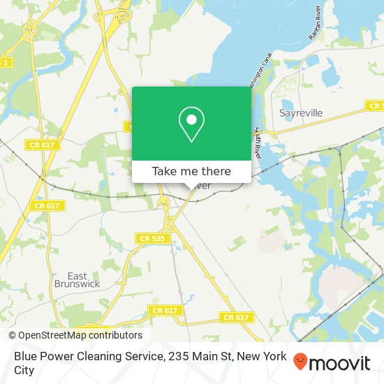 Mapa de Blue Power Cleaning Service, 235 Main St