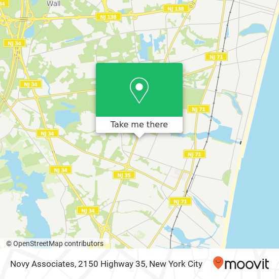 Novy Associates, 2150 Highway 35 map