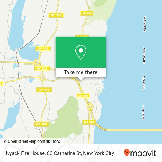 Nyack Fire House, 63 Catherine St map