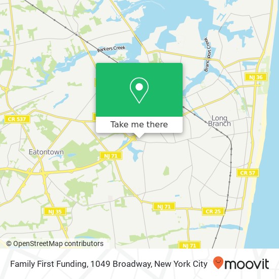 Mapa de Family First Funding, 1049 Broadway