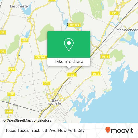 Mapa de Tecas Tacos Truck, 5th Ave