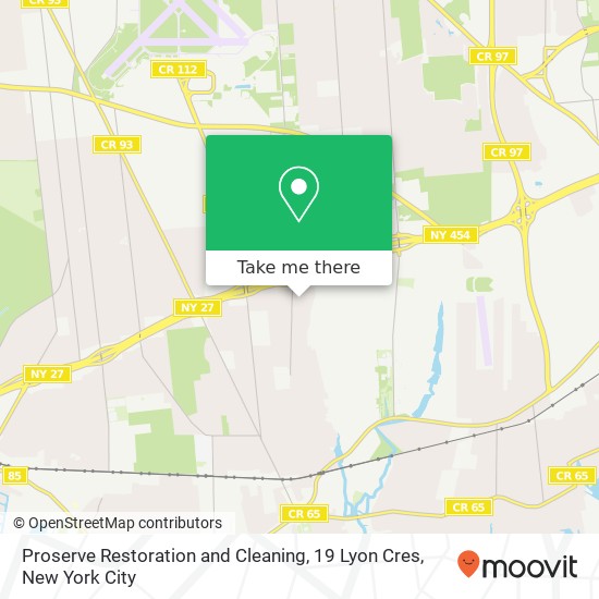 Mapa de Proserve Restoration and Cleaning, 19 Lyon Cres