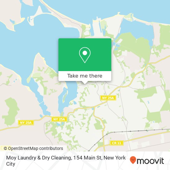 Mapa de Moy Laundry & Dry Cleaning, 154 Main St