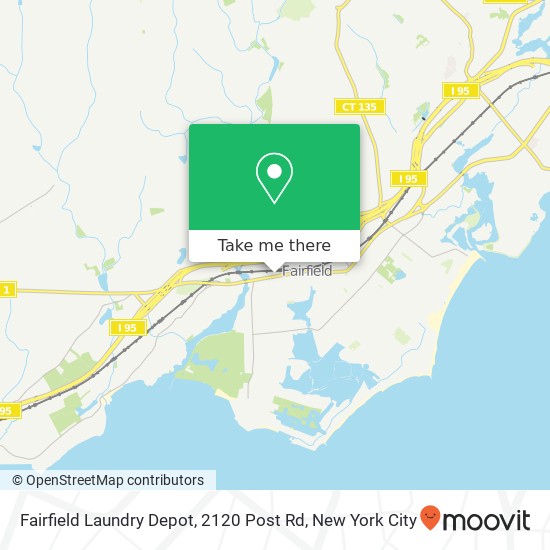 Fairfield Laundry Depot, 2120 Post Rd map