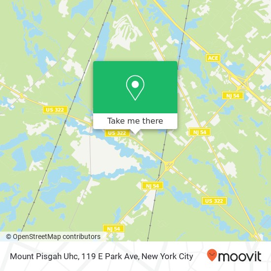 Mapa de Mount Pisgah Uhc, 119 E Park Ave