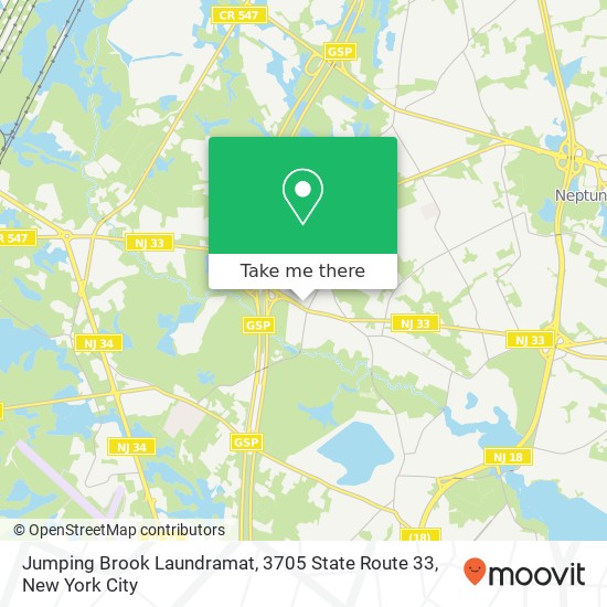 Mapa de Jumping Brook Laundramat, 3705 State Route 33