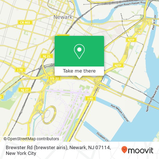 Brewster Rd (brewster airis), Newark, NJ 07114 map