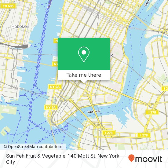 Sun-Feh Fruit & Vegetable, 140 Mott St map