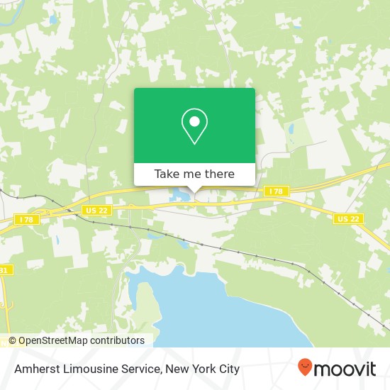 Mapa de Amherst Limousine Service