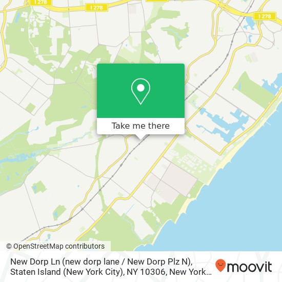 Mapa de New Dorp Ln (new dorp lane / New Dorp Plz N), Staten Island (New York City), NY 10306