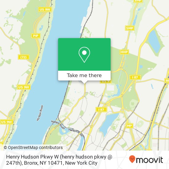 Henry Hudson Pkwy W (henry hudson pkwy @ 247th), Bronx, NY 10471 map