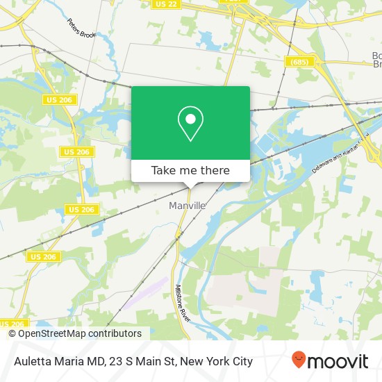Mapa de Auletta Maria MD, 23 S Main St