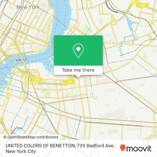 UNITED COLORS OF BENETTON, 739 Bedford Ave map