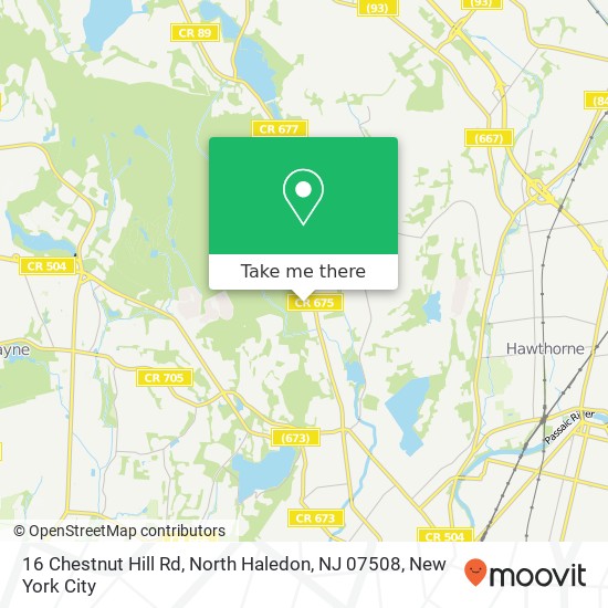 Mapa de 16 Chestnut Hill Rd, North Haledon, NJ 07508