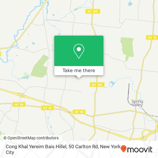 Mapa de Cong Khal Yereim Bais Hillel, 50 Carlton Rd