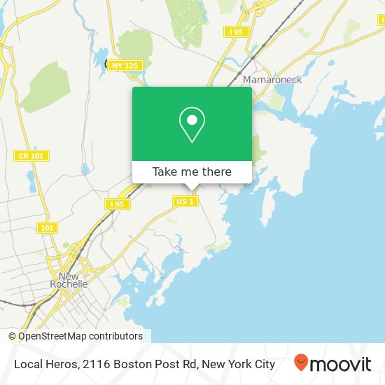 Mapa de Local Heros, 2116 Boston Post Rd