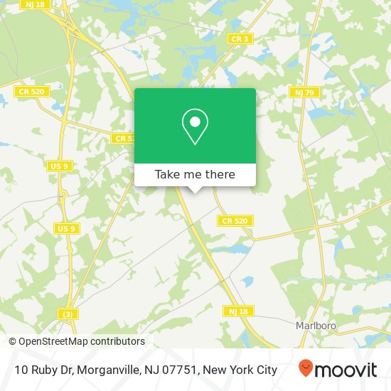 10 Ruby Dr, Morganville, NJ 07751 map