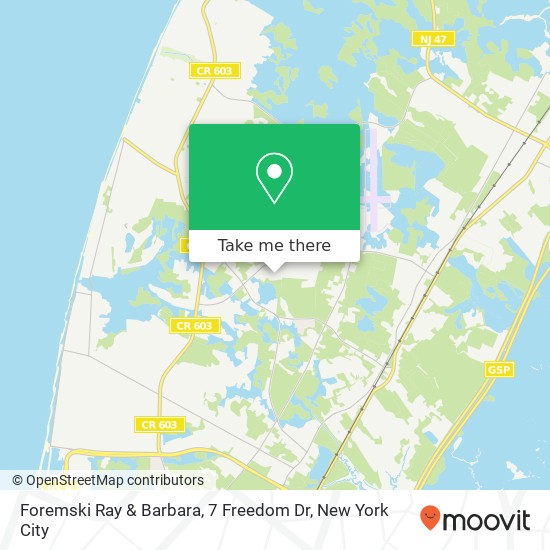 Mapa de Foremski Ray & Barbara, 7 Freedom Dr