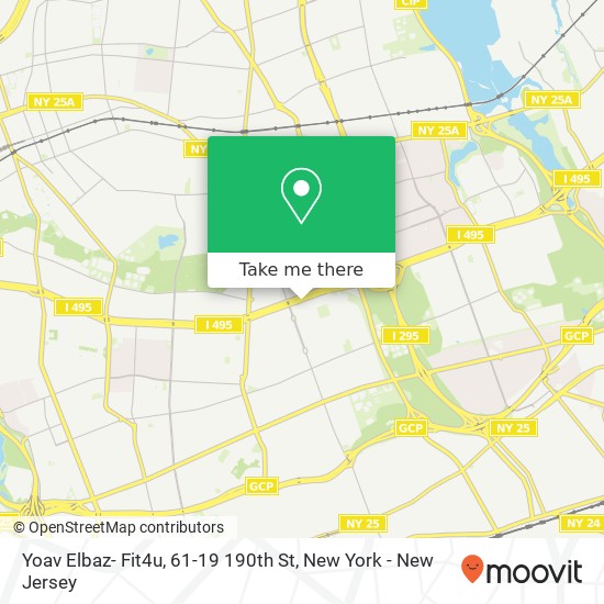 Mapa de Yoav Elbaz- Fit4u, 61-19 190th St
