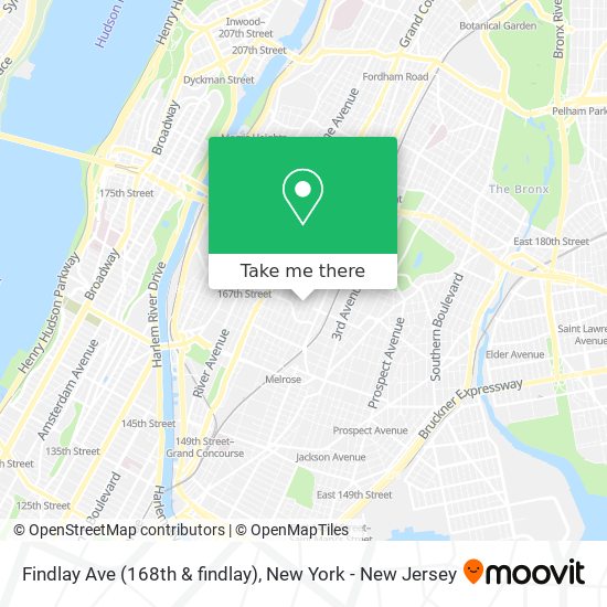 Mapa de Findlay Ave (168th & findlay)