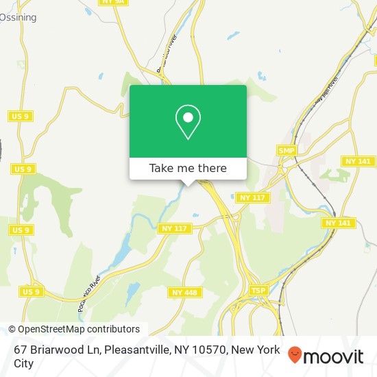 Mapa de 67 Briarwood Ln, Pleasantville, NY 10570
