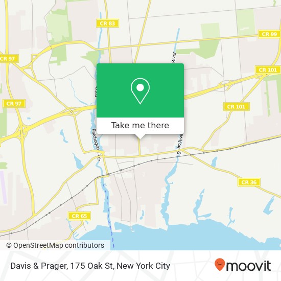 Mapa de Davis & Prager, 175 Oak St