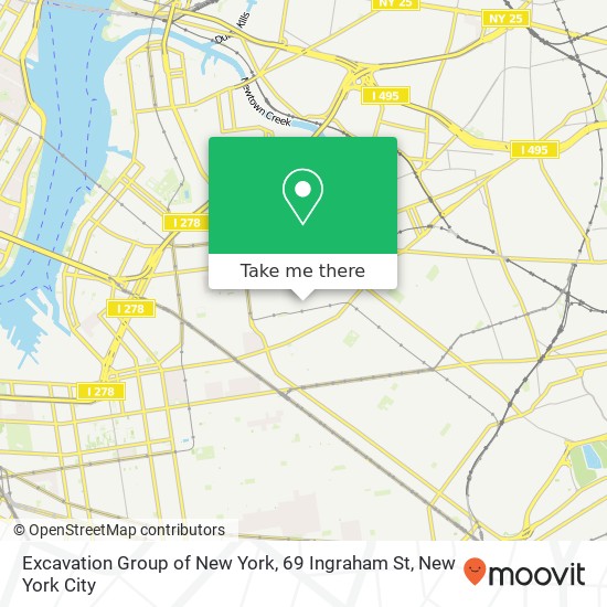 Excavation Group of New York, 69 Ingraham St map