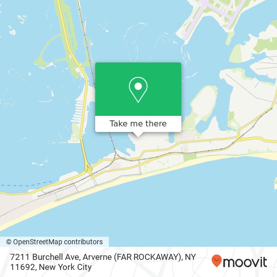 7211 Burchell Ave, Arverne (FAR ROCKAWAY), NY 11692 map