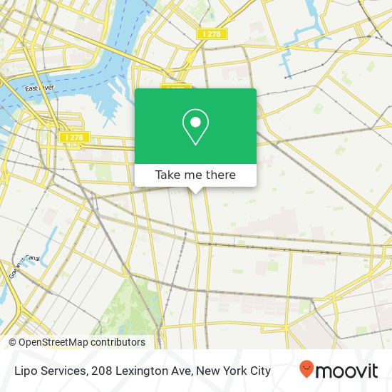 Lipo Services, 208 Lexington Ave map