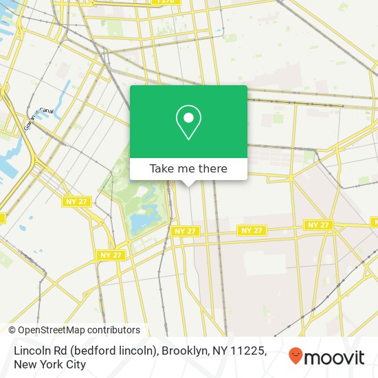 Lincoln Rd (bedford lincoln), Brooklyn, NY 11225 map
