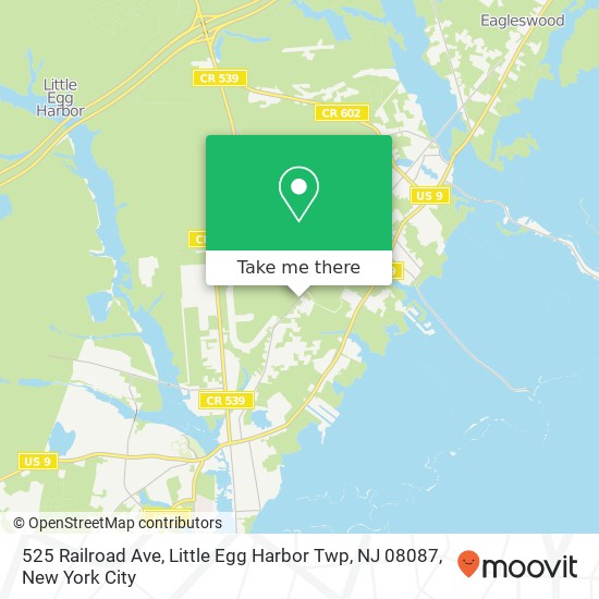 525 Railroad Ave, Little Egg Harbor Twp, NJ 08087 map