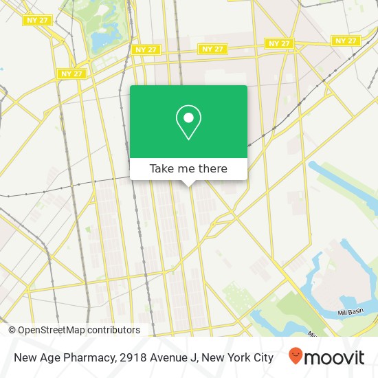 Mapa de New Age Pharmacy, 2918 Avenue J