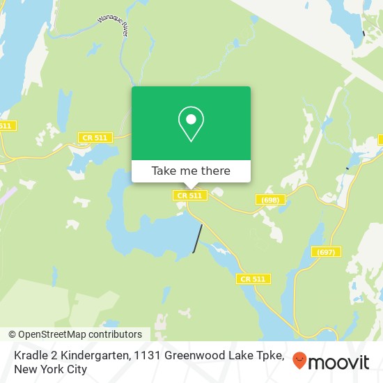 Mapa de Kradle 2 Kindergarten, 1131 Greenwood Lake Tpke