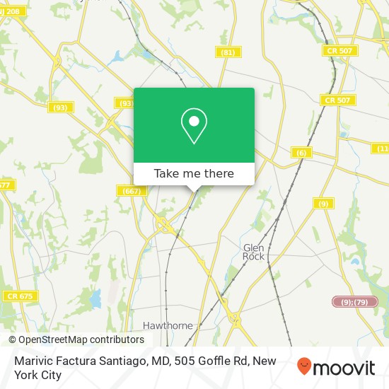 Marivic Factura Santiago, MD, 505 Goffle Rd map
