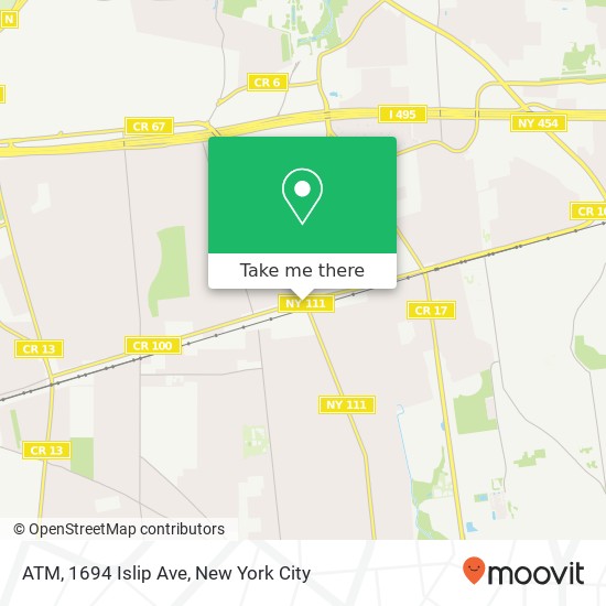 ATM, 1694 Islip Ave map