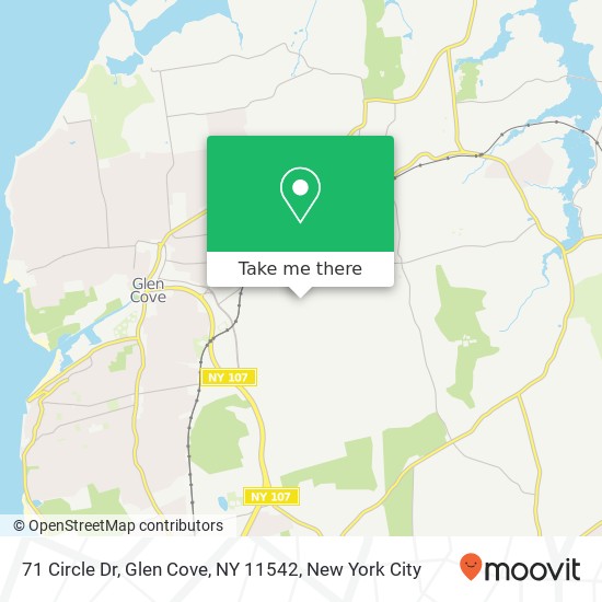 71 Circle Dr, Glen Cove, NY 11542 map