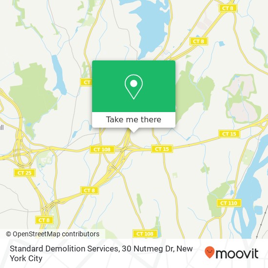 Mapa de Standard Demolition Services, 30 Nutmeg Dr