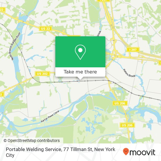 Mapa de Portable Welding Service, 77 Tillman St