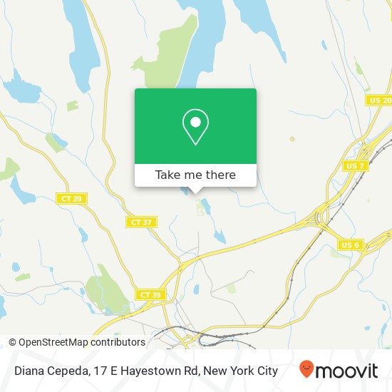 Mapa de Diana Cepeda, 17 E Hayestown Rd