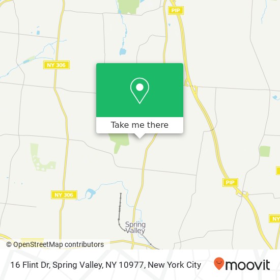 Mapa de 16 Flint Dr, Spring Valley, NY 10977