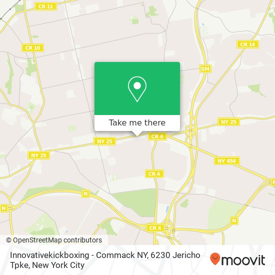 Innovativekickboxing - Commack NY, 6230 Jericho Tpke map