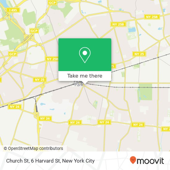 Church St, 6 Harvard St map