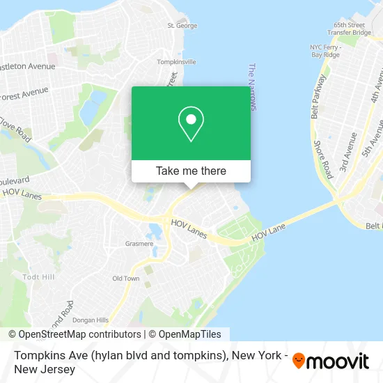 Tompkins Ave (hylan blvd and tompkins) map