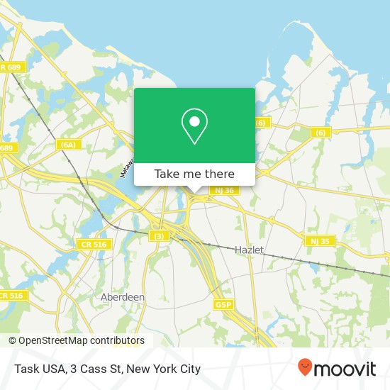 Mapa de Task USA, 3 Cass St