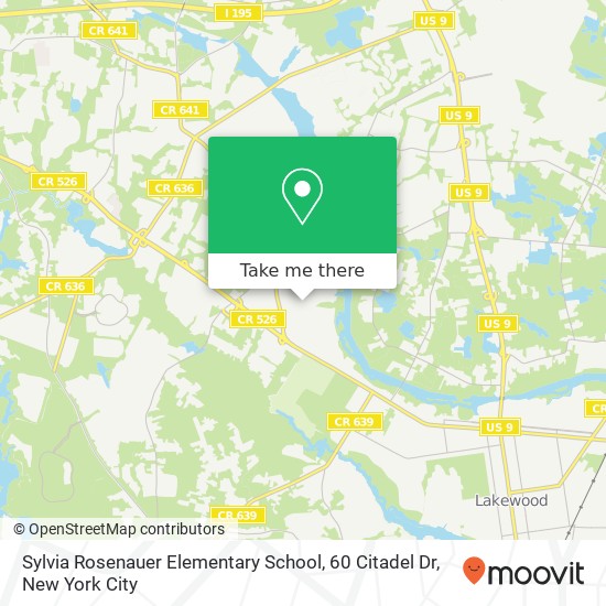 Mapa de Sylvia Rosenauer Elementary School, 60 Citadel Dr