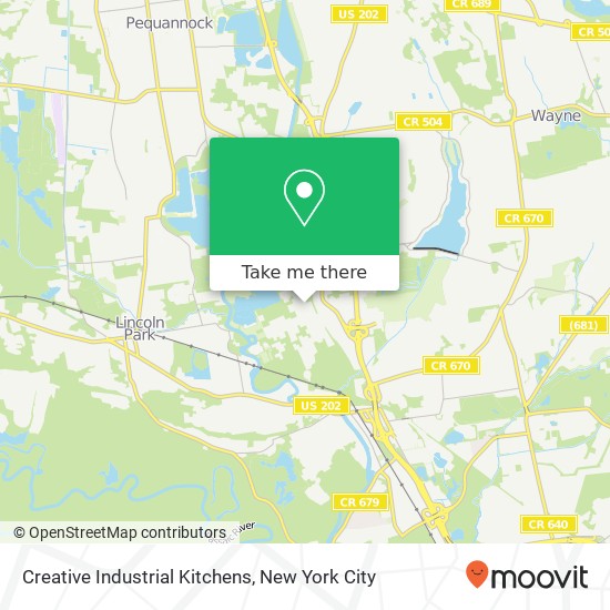 Mapa de Creative Industrial Kitchens
