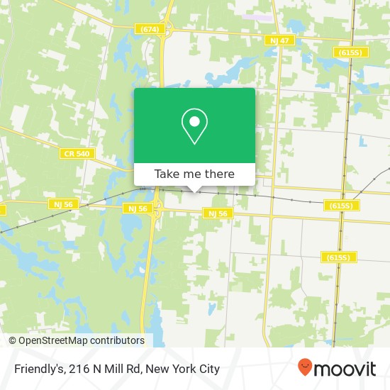 Friendly's, 216 N Mill Rd map